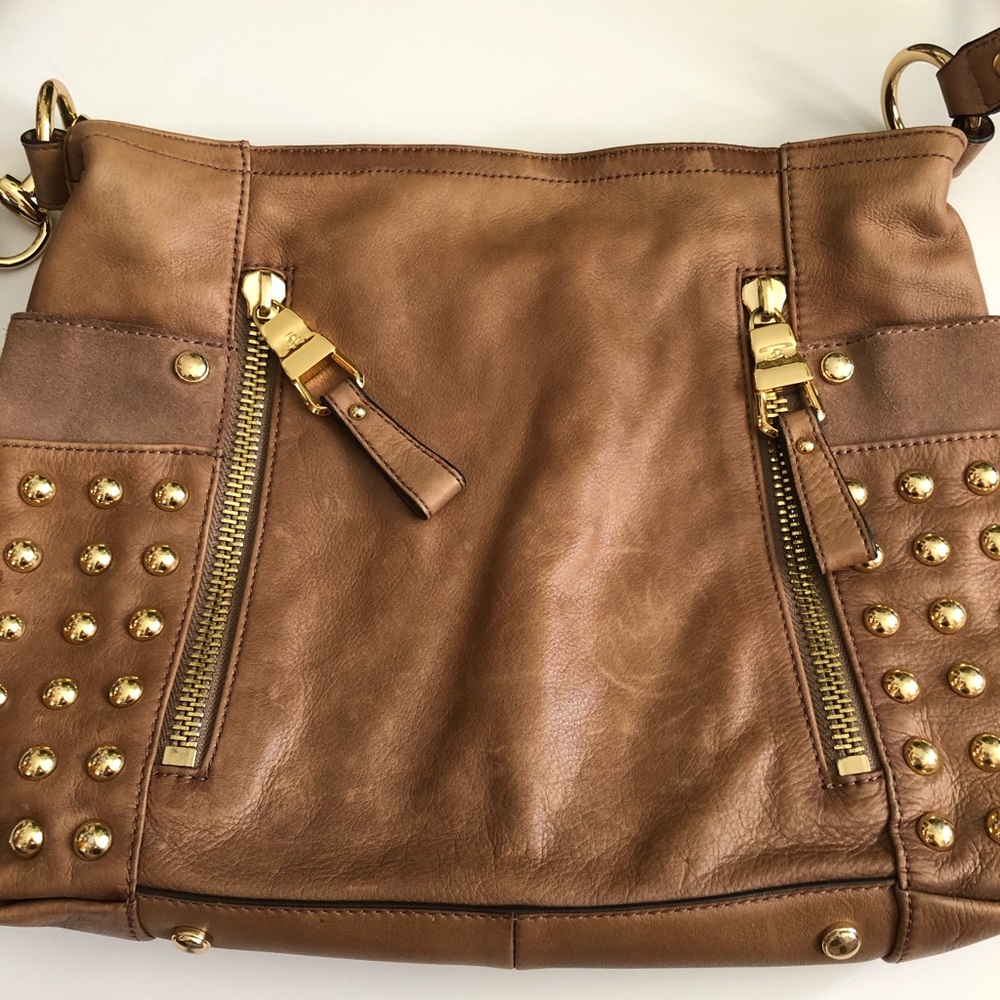 B. Makowsky leather studded bag